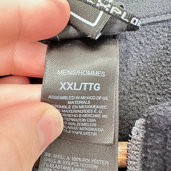 The North Face Men's Black Fleece 1/2 Zip Pullover Sweater Outdoor Size‎ XXL - Picture 9 of 11